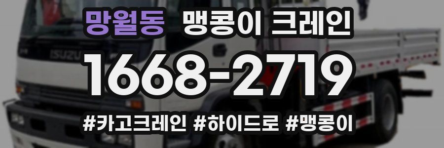 망월동 맹콩이 크레인