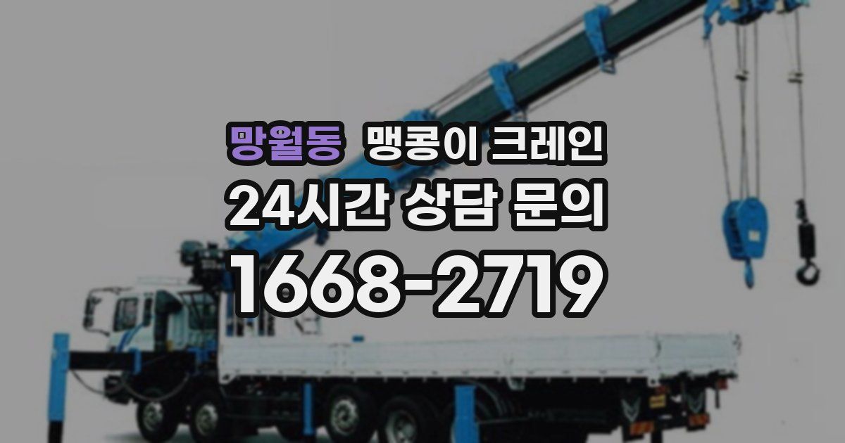 망월동 맹콩이 크레인