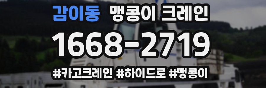 감이동 맹콩이 크레인