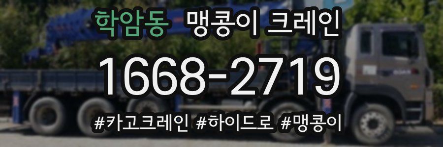 학암동 맹콩이 크레인