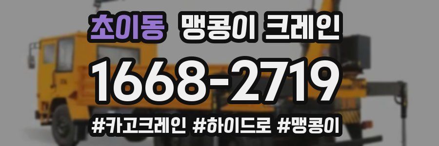 초이동 맹콩이 크레인