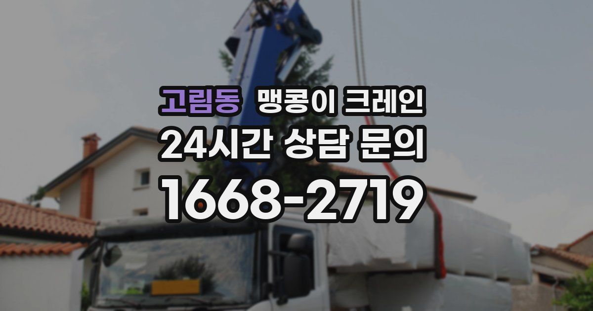 고림동 맹콩이 크레인