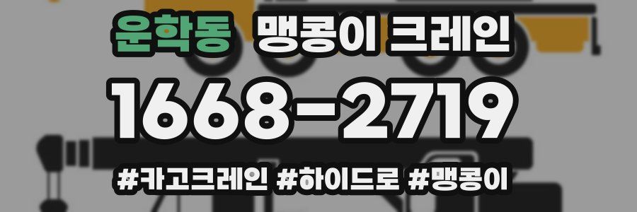 운학동 맹콩이 크레인