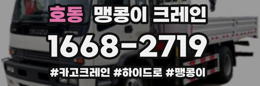 호동 맹콩이 크레인