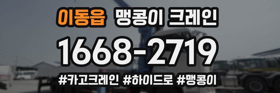 이동읍 맹콩이 크레인