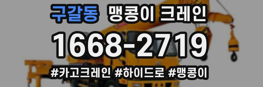 구갈동 맹콩이 크레인
