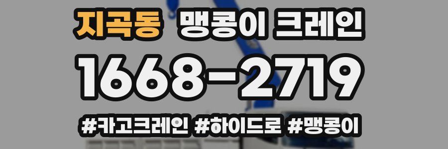 지곡동 맹콩이 크레인