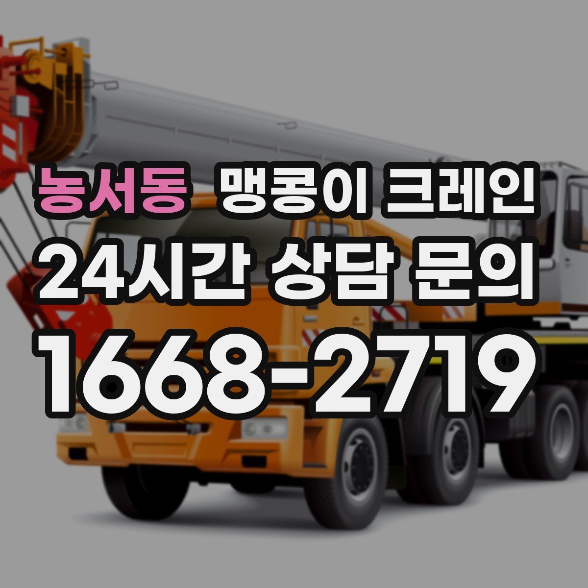 농서동 맹콩이 크레인