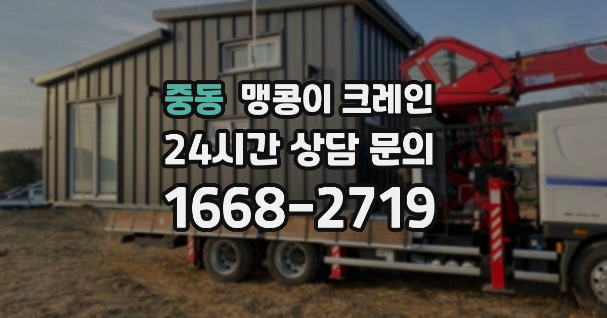 중동 맹콩이 크레인