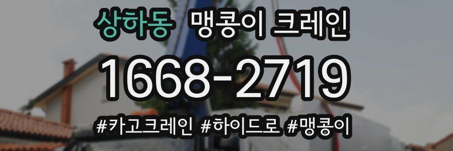 상하동 맹콩이 크레인