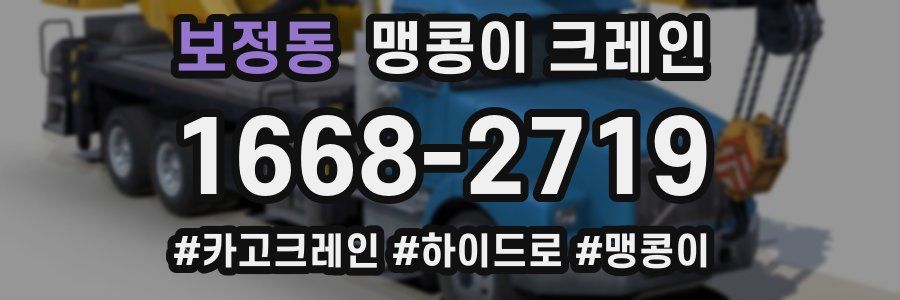 보정동 맹콩이 크레인