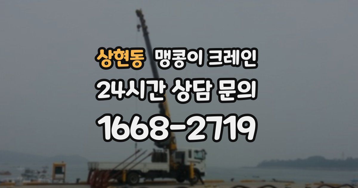상현동 맹콩이 크레인