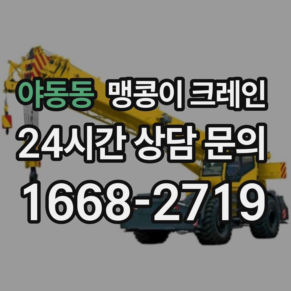 야동동 맹콩이 크레인