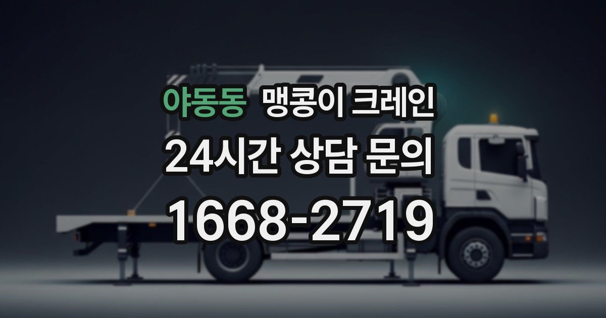 야동동 맹콩이 크레인