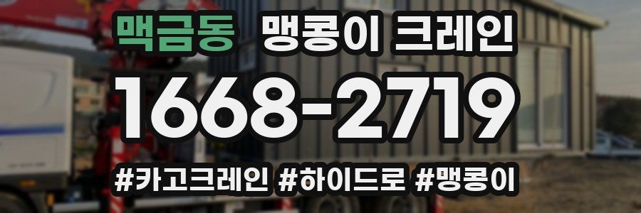 맥금동 맹콩이 크레인