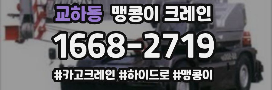 교하동 맹콩이 크레인