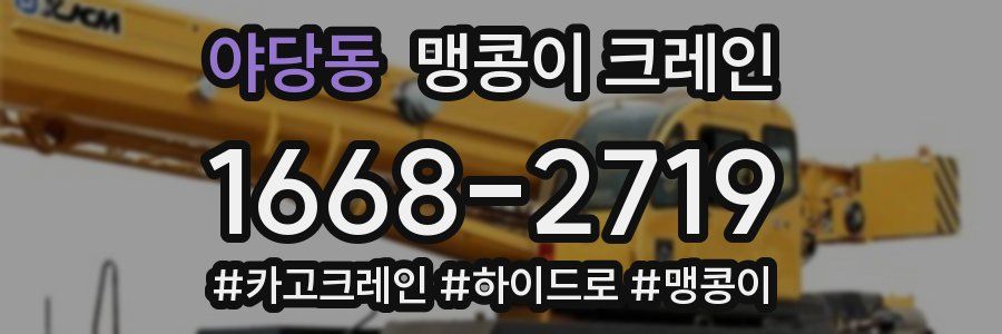 야당동 맹콩이 크레인