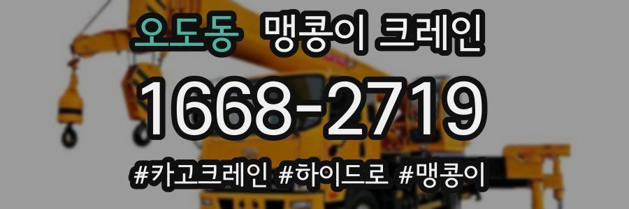 오도동 맹콩이 크레인