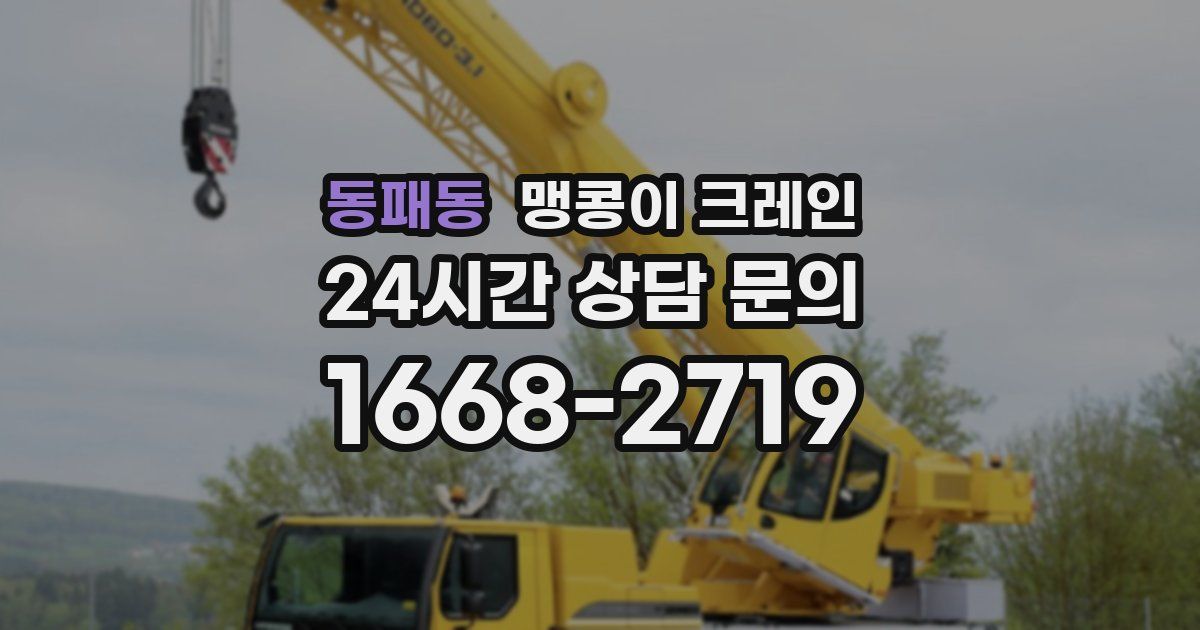 동패동 맹콩이 크레인