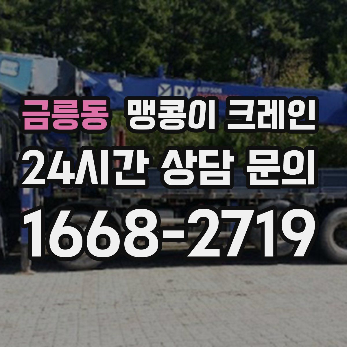 금릉동 맹콩이 크레인