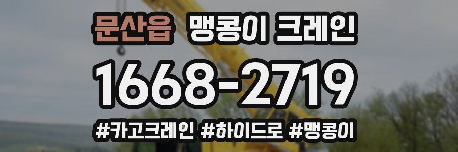 문산읍 맹콩이 크레인