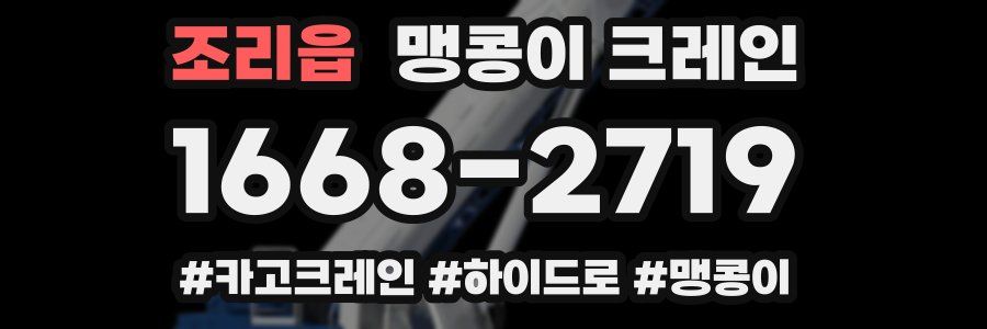 조리읍 맹콩이 크레인