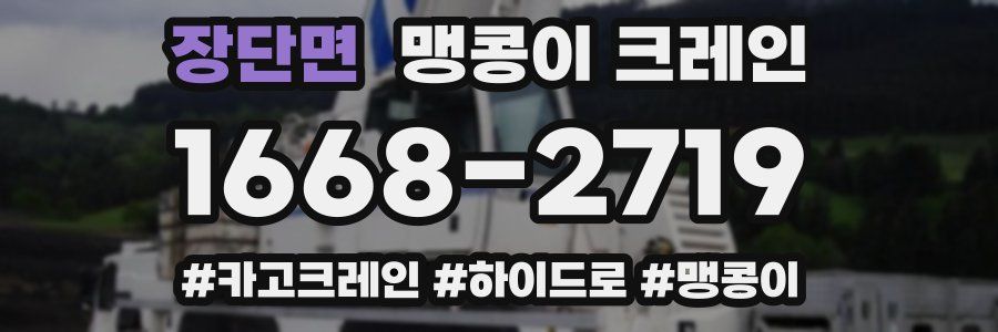 장단면 맹콩이 크레인