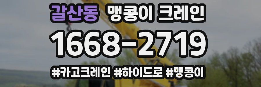 갈산동 맹콩이 크레인