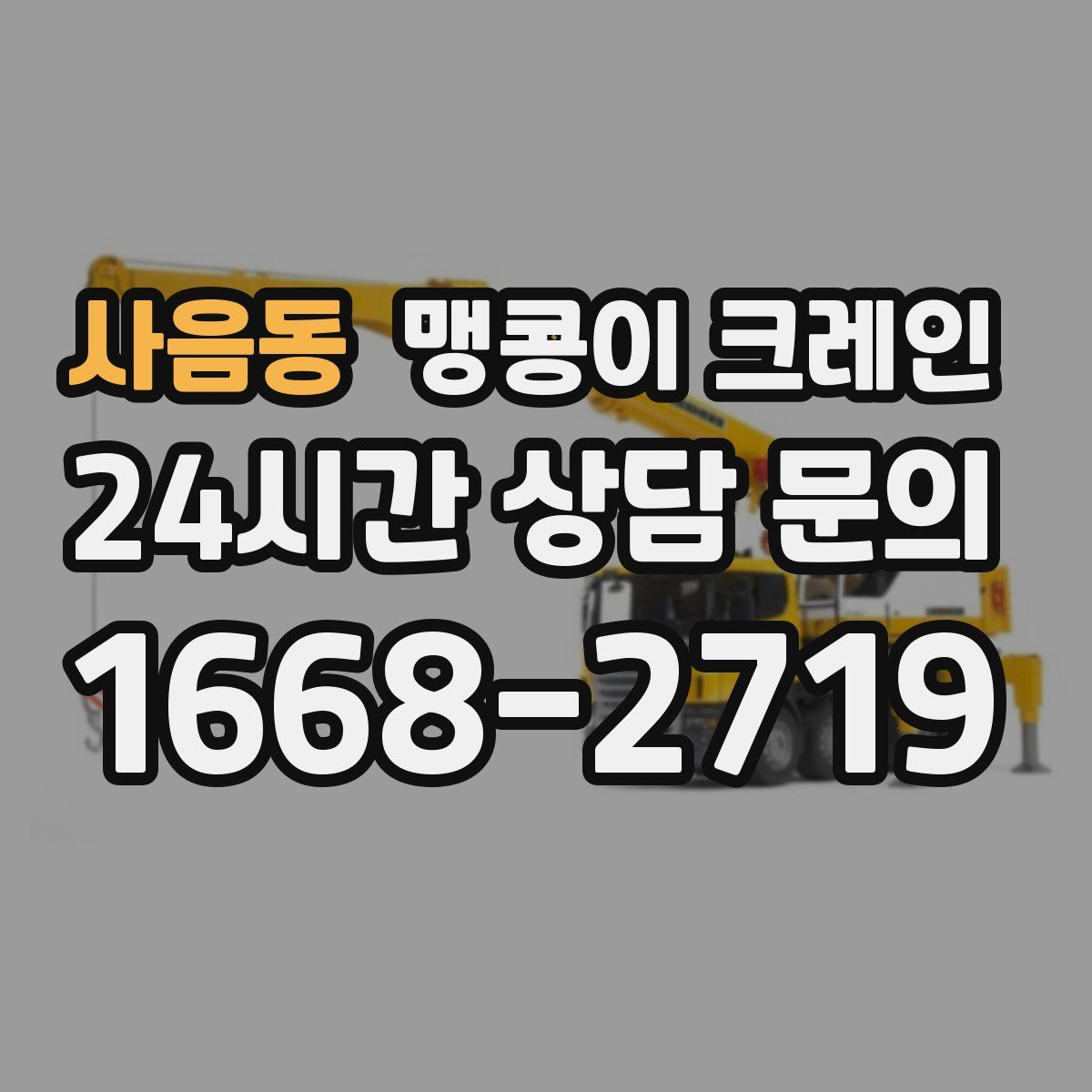 사음동 맹콩이 크레인