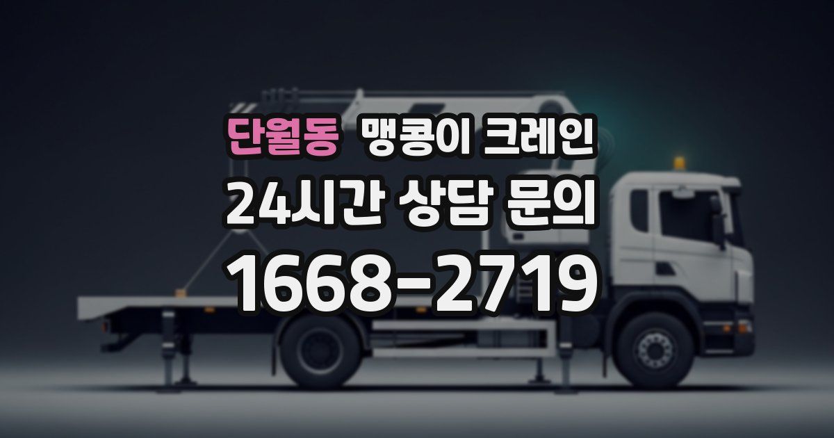 단월동 맹콩이 크레인