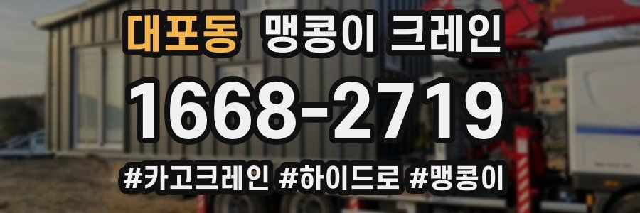 대포동 맹콩이 크레인