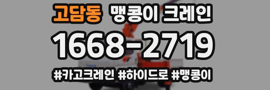고담동 맹콩이 크레인