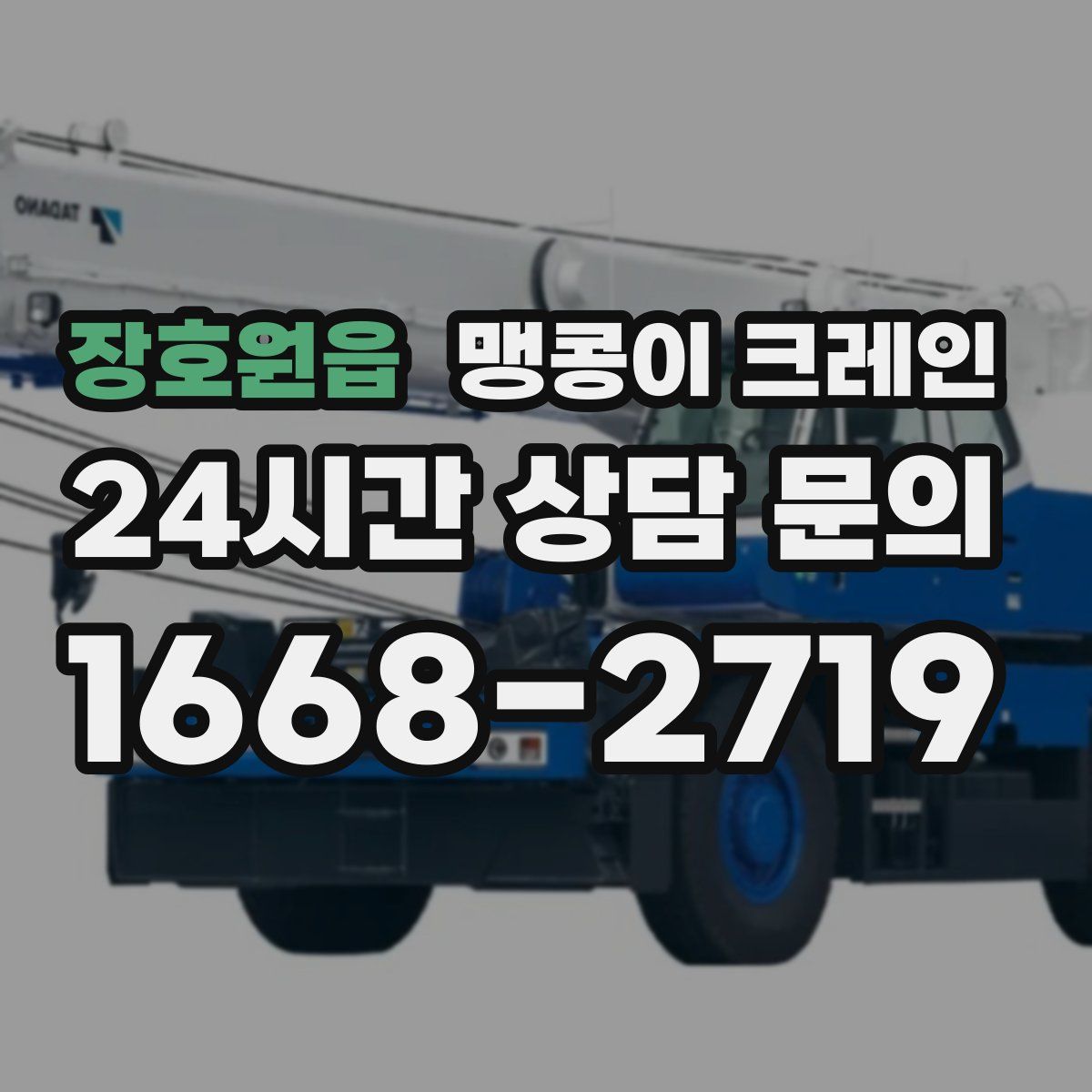 장호원읍 맹콩이 크레인