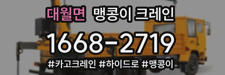 대월면 맹콩이 크레인