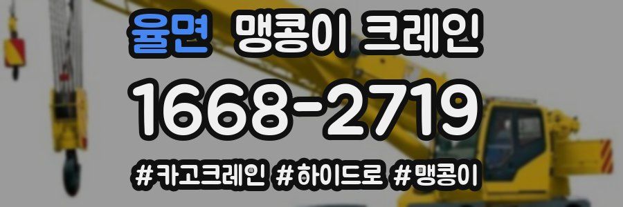 율면 맹콩이 크레인