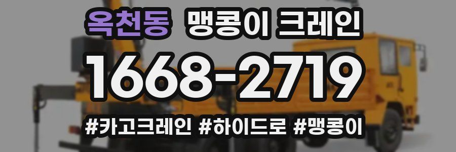 옥천동 맹콩이 크레인