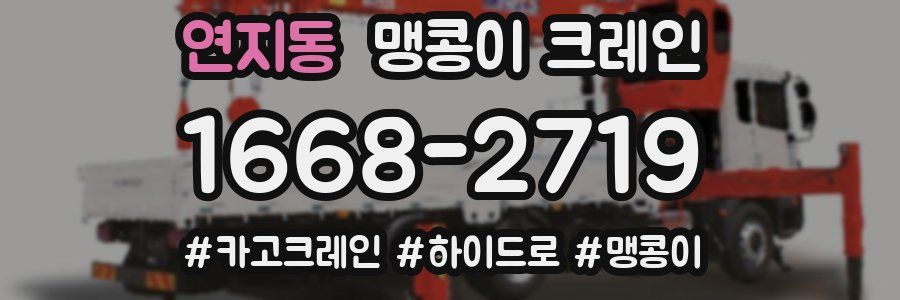 연지동 맹콩이 크레인