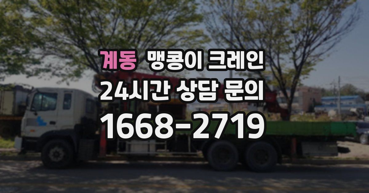 계동 맹콩이 크레인