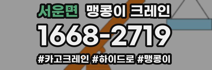 서운면 맹콩이 크레인