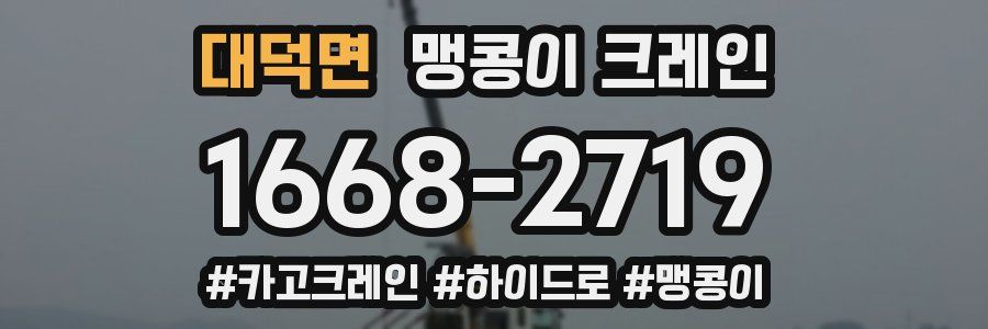 대덕면 맹콩이 크레인