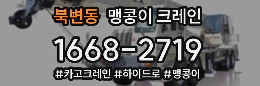 북변동 맹콩이 크레인
