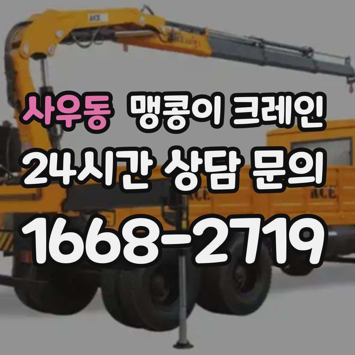 사우동 맹콩이 크레인