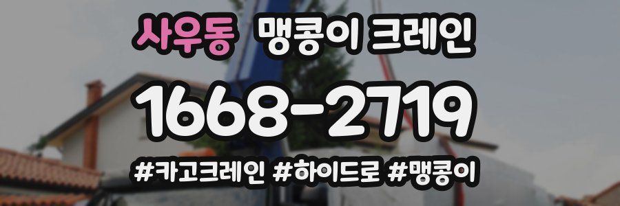 사우동 맹콩이 크레인