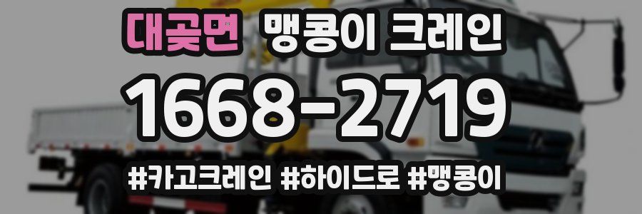 대곶면 맹콩이 크레인