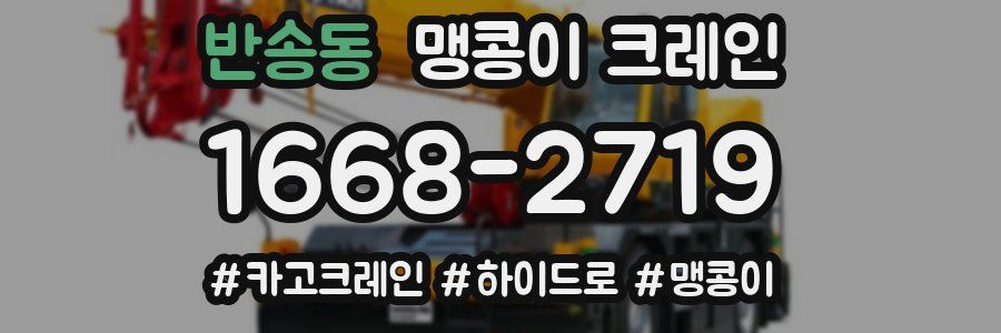 반송동 맹콩이 크레인