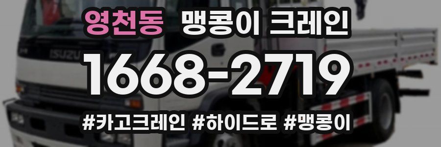 영천동 맹콩이 크레인