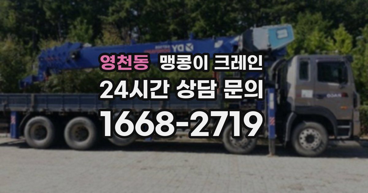 영천동 맹콩이 크레인