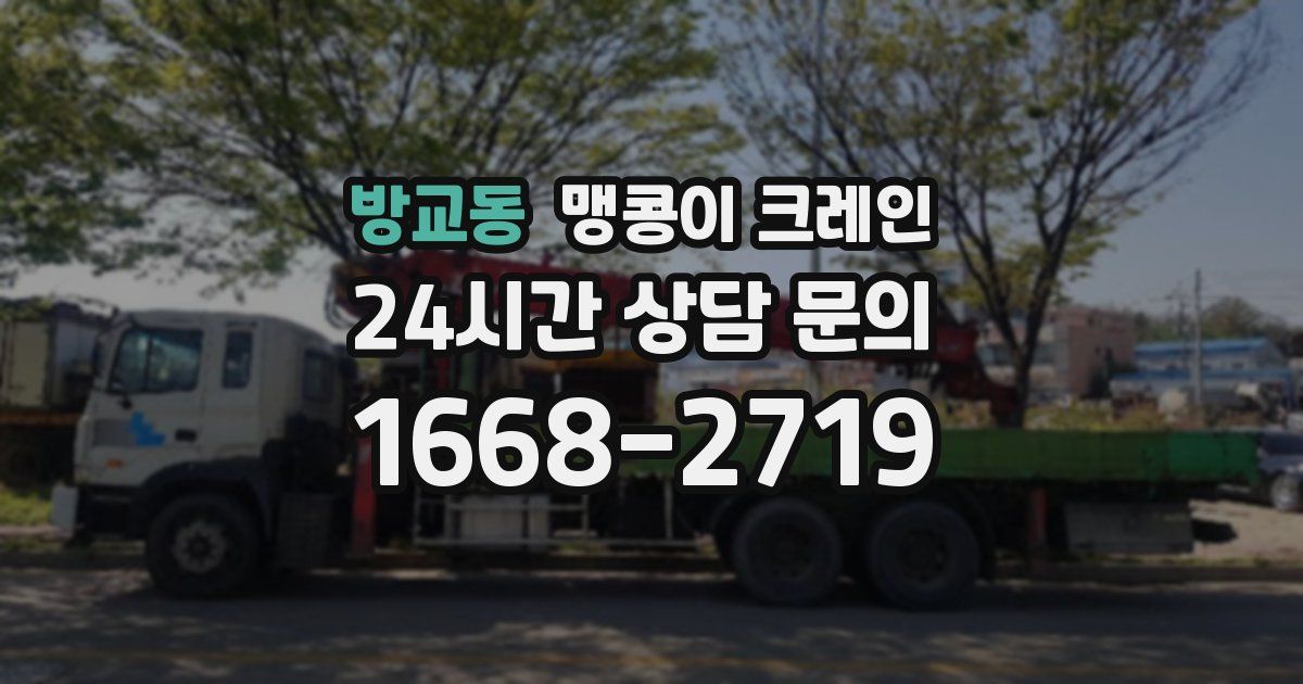 방교동 맹콩이 크레인