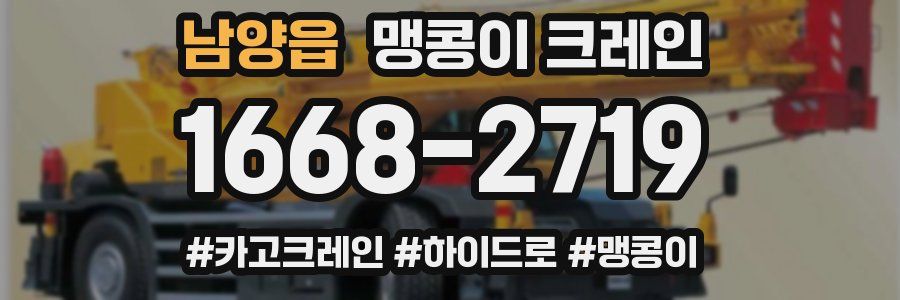 남양읍 맹콩이 크레인