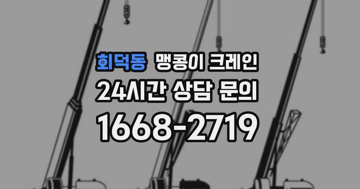 회덕동 맹콩이 크레인